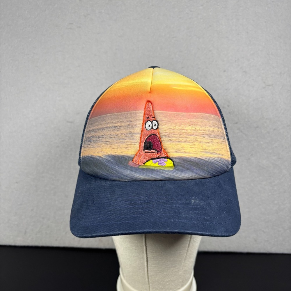 Spongebob Squarepants Trucker Hat Patrick Star Adjustable Snapback Cap Sunset